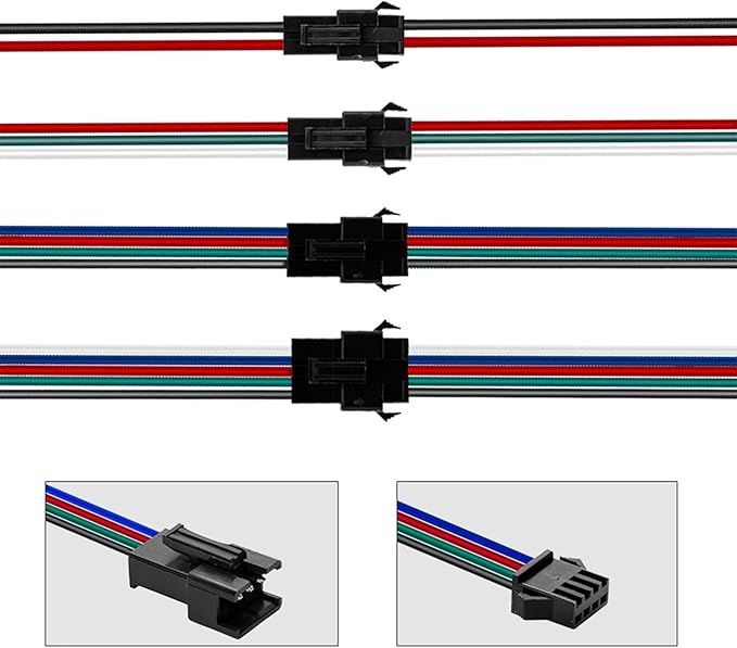 380 Pcs 2.54mm Pitch 2 3 4 5 Pin JST SM Connectors Male/Female Plug Housing Pin Header Crimp Terminals Assortment Kit