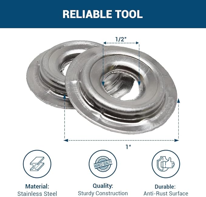 Benchmark Abrasives 1/2" - 1" Adapter Buffing Wheel Flange Adapter for Bench Grinder Arbor Washer, for Polishing Finishing Rust Paint Removal (Set of 2)(1/2" - 1")