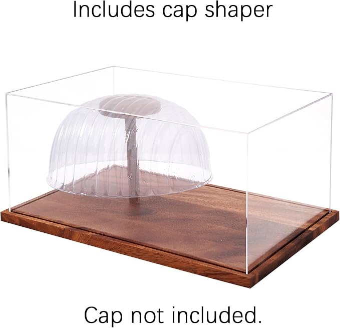 LITY Hat Display Case, No Assembly Required Clear Acrylic Baseball Cap Stand - Image 3