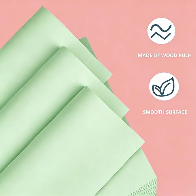 100 Sheets Large Green Craft Paper - Image 4