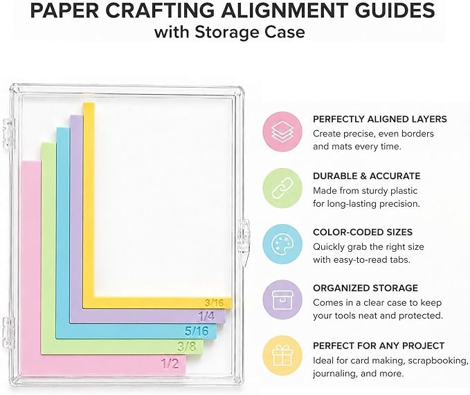 7pcs Paper Crafting Alignment Guides - Image 3