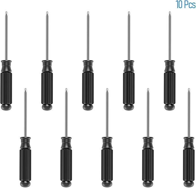 5PCS Mini Phillips Screwdriver, 5mm Cross Head with Clear Non-slip Handle for Small Appliances, 5.71"(145mm) Total Length, Magnetic