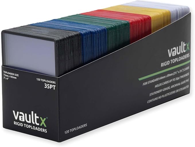 Vault X 35pt Toploaders Multicolour 3" x 4" Card Holders TCG | Protects & by VaultX
