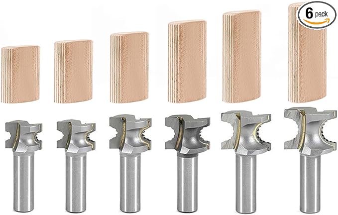 FINDBUYTOOL Router Bits Tool set for Festool Dominos, 6Pcs