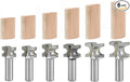 FINDBUYTOOL Router Bits Tool set for Festool Dominos, 6Pcs