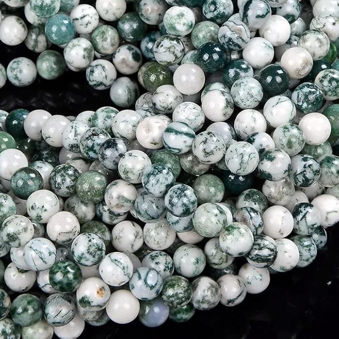 Zenkeeper 108 Pcs Moss Agate Beads - Image 7