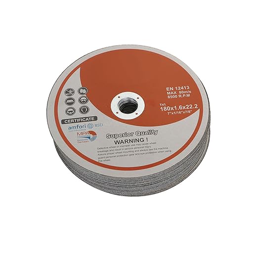 50 Pack 7" x1/16 x7/8" Cut-Off Wheel - Metal & Stainless Steel Cutting Discs