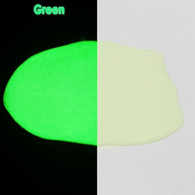 Matio Glow in The Dark Pigment Powder, 15g/0.5oz Green Luminous Pigments | - Image 2