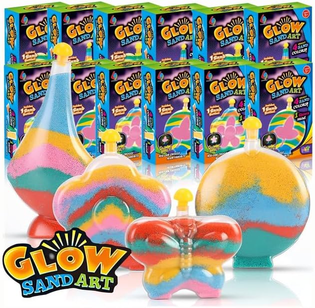 Create Your Own Magic Sand Art Glitter Activity | Glow in the Dark Colored - Image 7