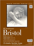 Strathmore 400 Series Bristol Paper Pad, Tape Bound, 9x12 inches, 15 Sheets by StrathmorePaper