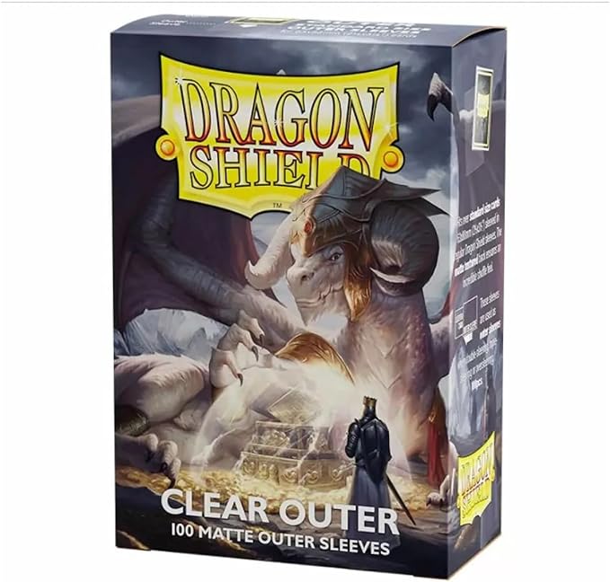Dragon Shield | Matte Clear Outer Sleeves | 100 CT by DragonShield