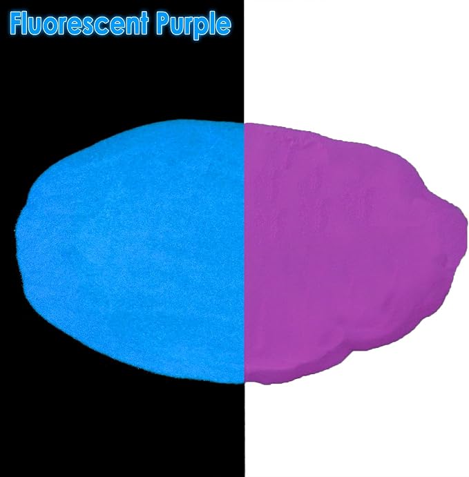 Matio Glow in The Dark Pigment Powder, 15g/0.5oz Fluorescent Purple Epoxy Resin - Image 2