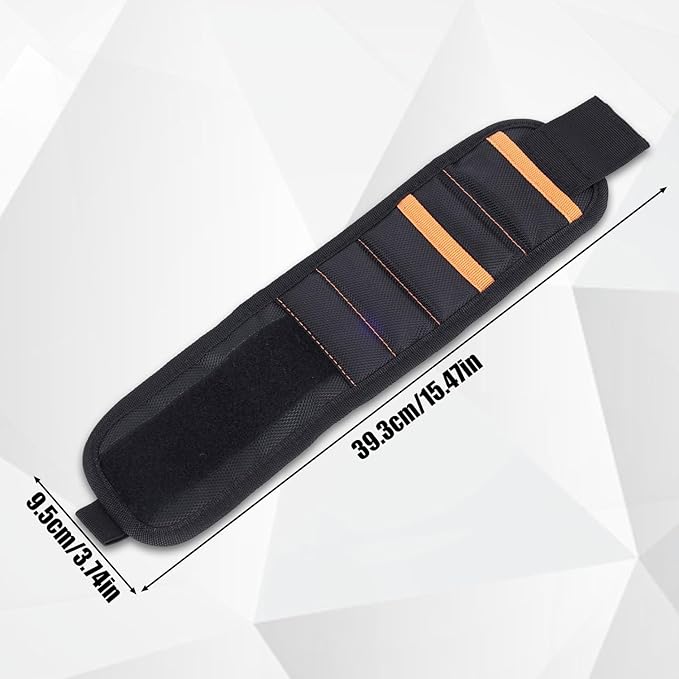 Magnetic Wristband for Tools, Heavy Duty Wrist Band with Strong Magnet for Screws Nails Cool Gadgets Hardware Gifts for Dad, Presents for Men, Birthday Christmas Gifts for Father
