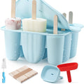 Popsicle Molds for Kids, 9 Pieces Popsicles Molds Silicone BPA- Free Popsicle by MEETRUE
