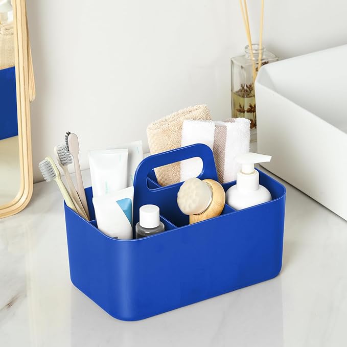 Multiuse Caddy Organizer with Handle, Portable Plastic Tote Bin - Image 4