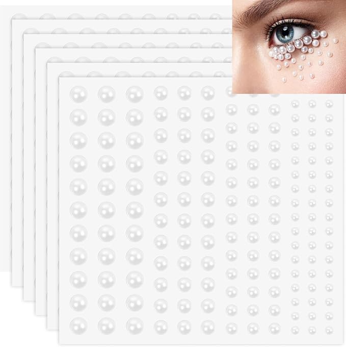 990pcs Self-Adhesive Pearl Stickers by Unknown