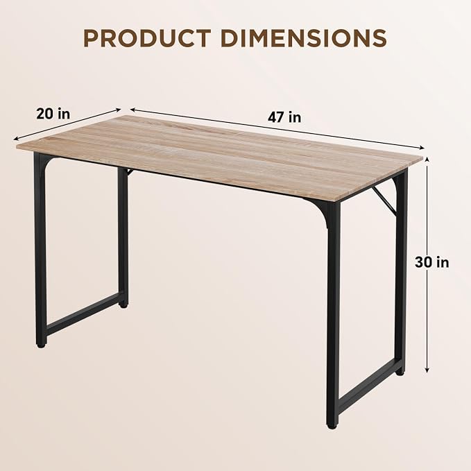 PayLessHere | 47 Inch Computer Desk | Nature | Office Desk - Image 3