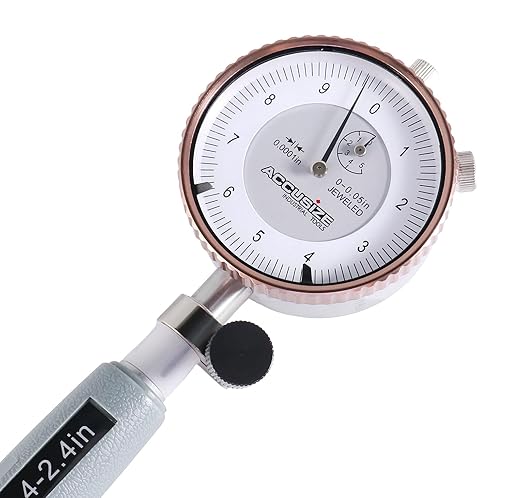 Accusize Industrial Tools 1.4-2.4'' by 0.0001'' Dial Bore Gage, Stem Length 6'', Ee20-1024