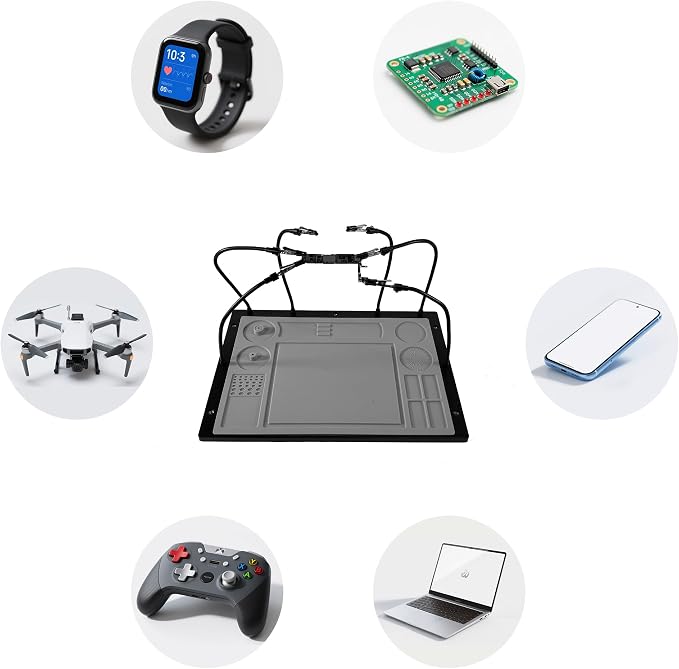 2-in-1 Helping Hands Soldering Kit, Helping Hands Soldering Station - Image 5
