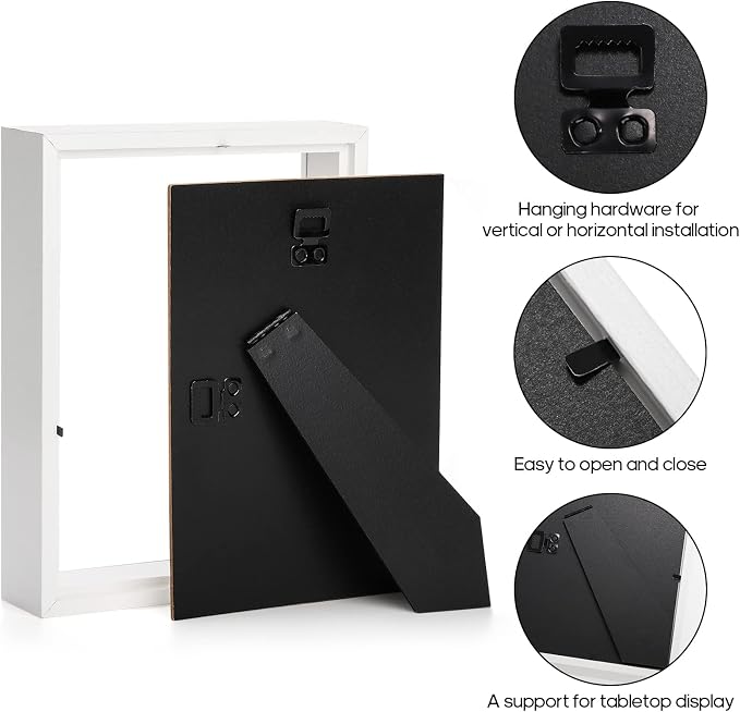 Hacaroa 4 Pack Shadow Box Frame - Image 3
