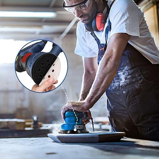 5 Inch 8 Hole Hook Replacement Pad for Ridgid OE# 300527002, Fit for Ridgid R2600 and R2601 Random Orbit Sander Backing Pad