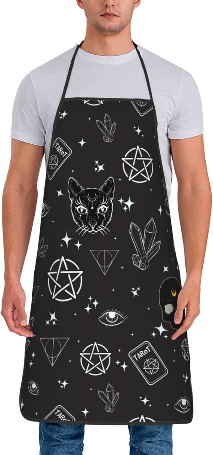 Apron Cooking Chef Work Shop Women Men Baking Decorations Painting Bbq Grilling - Image 2