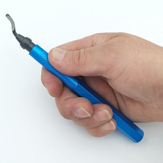 Swivel Head Deburring Tool 6-1/2“/ Metal Handle Chamfer Tool/Removing Burr from Aluminum, Copper, Brass and Plastic Pipes …