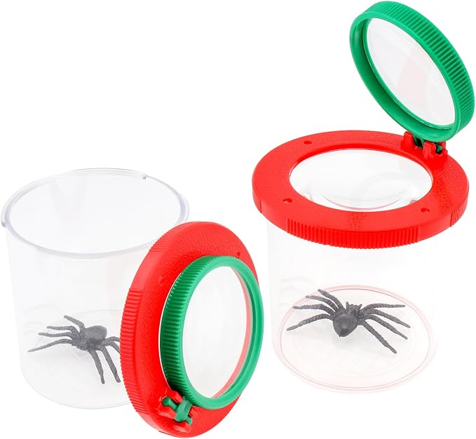 2 Pieces Magnifying Insect Box, Insert Bug Viewer, Bug Magnifier Container by Smgda