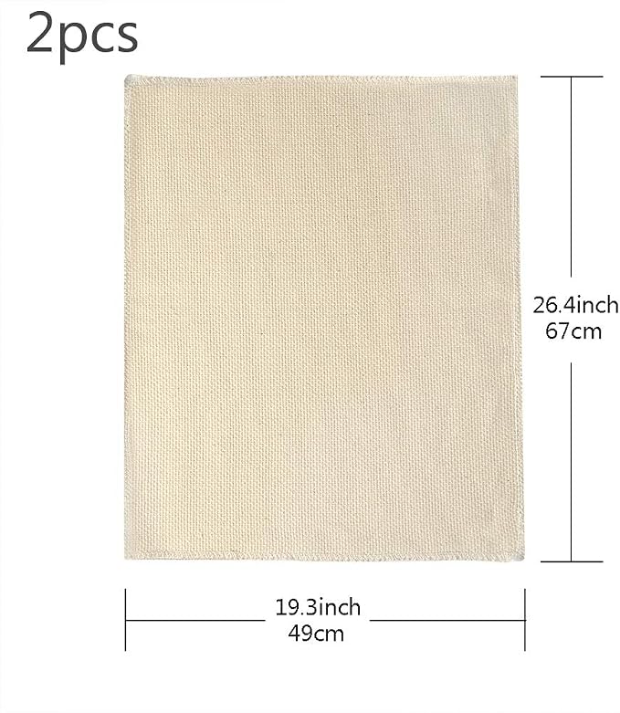 Pllieay 2PCS 26.4 x 19.3 Inch Tufting Cloth Needlework Fabric Punch Needle - Image 2