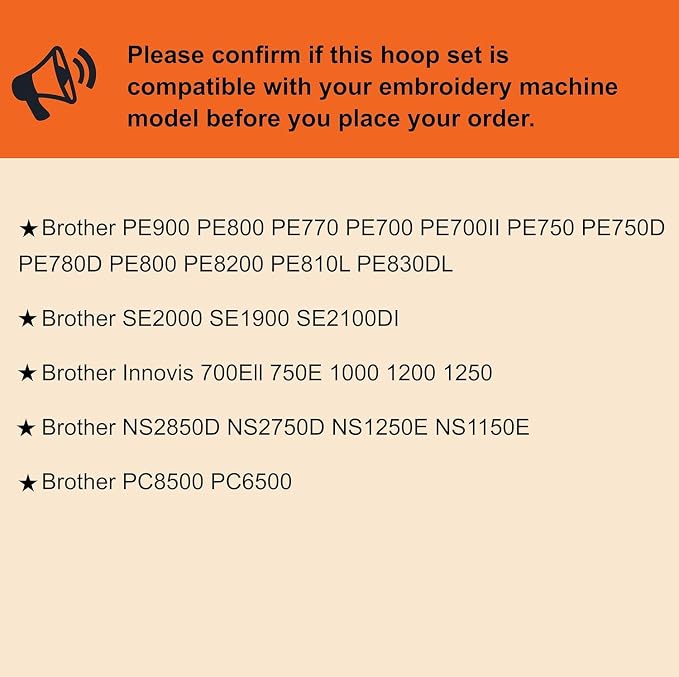 Sew Tech Embroidery Hoops for Brother PE900 PE800 SE2000 SE2100DI SE1900 PE770 - Image 5