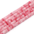 150Pcs 4×2mm Natural Pink White Jade Spacer Stone Beads by Nitopupu