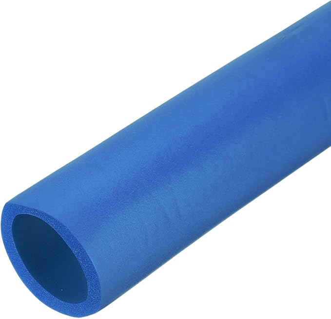 uxcell Pipe Insulation Tube Foam, 1-1/8" ID x 3/16" Thick x 1.64ft Foam Pipe Cover Non-Slip Hollow Tubing Guitar Air Conditioner Stand Fitness Equipment Handles, Blue