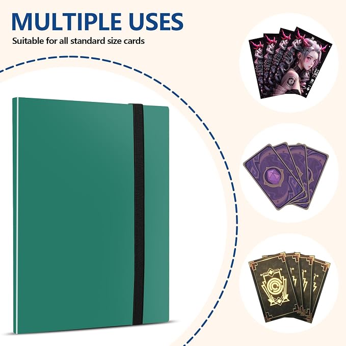 Card Binder, EDUDIIU 9 Pockets Premium Trading Card Binders, Cards Collection - Image 7