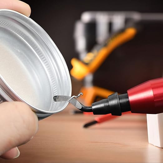 Premium Deburring Tool with 10 High-Speed Steel Blades – Ideal for Metal, Plastic, PVC, Copper & 3D Printed Edges – Professional Burr Removal Tool for Plumbing & DIY Projects(Red)