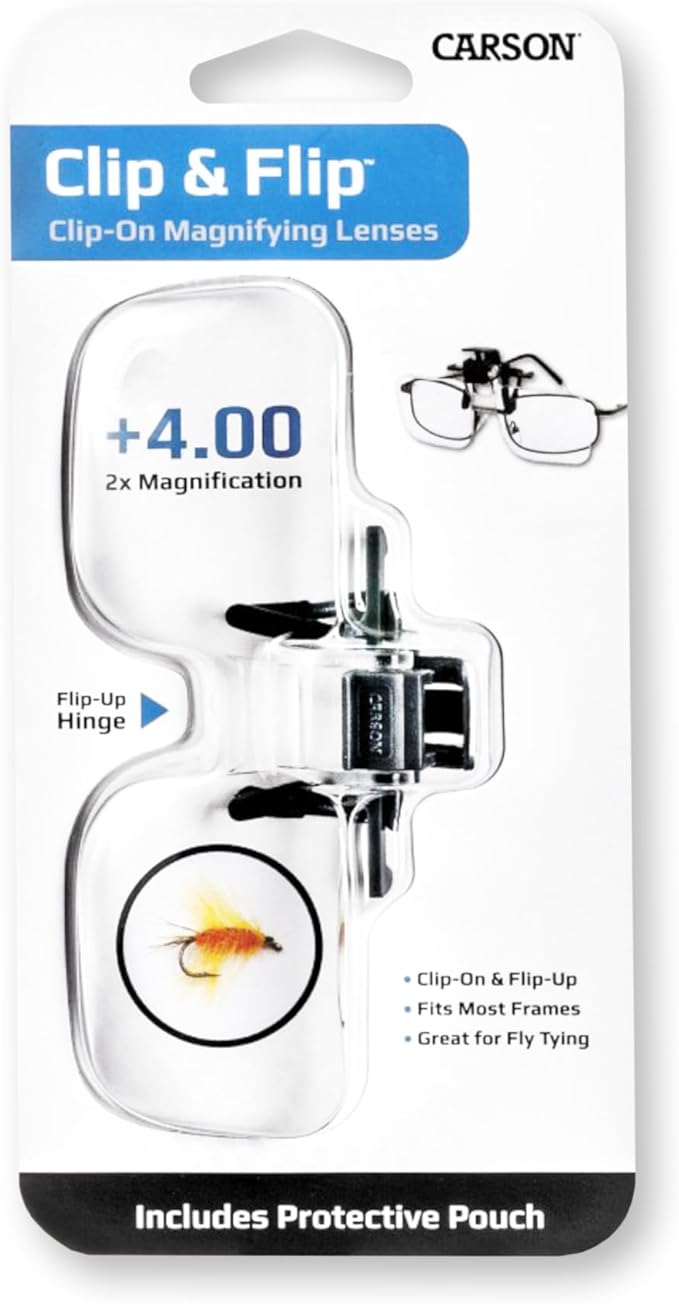 Carson Clip and Flip 2x Power Magnifying Lens | Handsfree Wearable Magnifier - Image 4