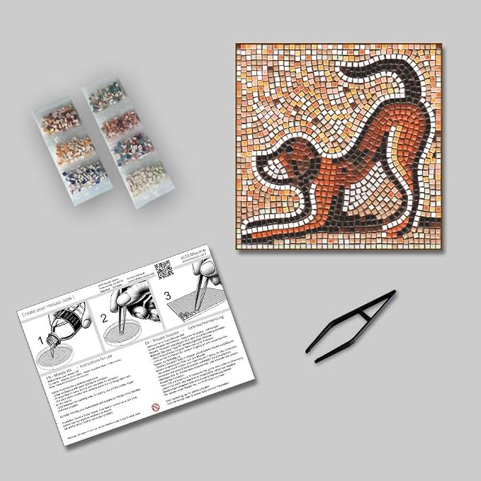 ALEA Mosaic Complete Craft Mosaic Set 20 x 20 cm Happy Puppy - Image 2