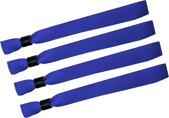 100 Pack Wrist Bands|Blue Wristbands for Events|Wristbands for Concerts Festival Admission Party|13.78” x 0.59”