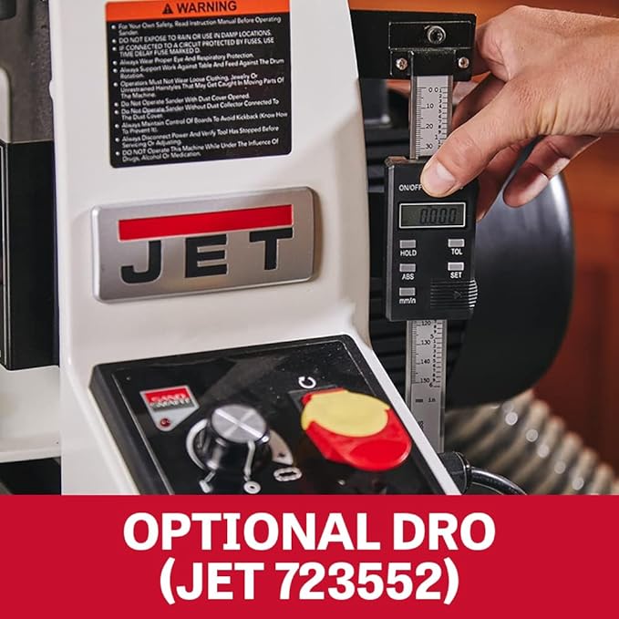 JET 25-Inch Drum Sander with Open Stand, 1-3/4 HP, 115V 1Ph (Model JWDS-2550)