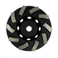 Benchmark Abrasives 4 Inch Grinder Wheels Threaded Swirly Turbo Diamond Cup Wheel with 5/8"-11 Arbor Hole for Masonry, Natural Stone, Concrete Grinding Wheel - Angle Grinder Attachments (4”)