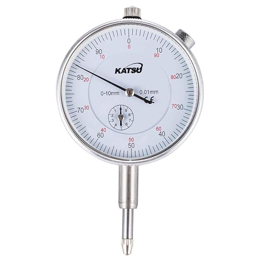 KATSU Tools Dial Test Indicator DTI Gauge 0-10mm with Magnetic Base 40111963