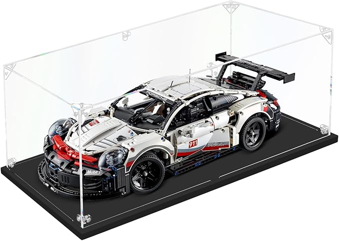 3MM Acrylic Display Case for 1:10 Scale Diecast Car Model Car Thickened Clear by dofopo