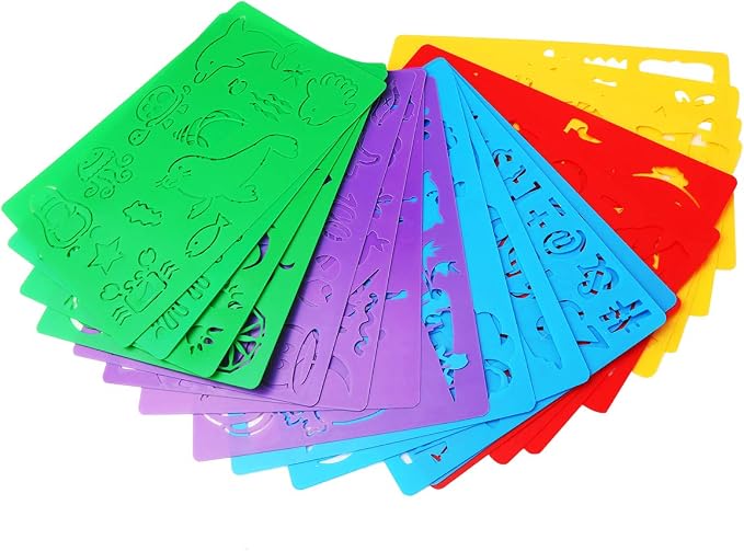 HADDIY Kids Drawing Stencils Set - Image 7