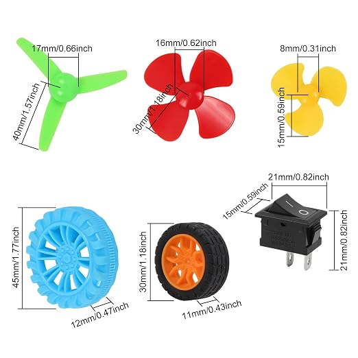 DC Motors Kit DIY Science Projects DC Motor Kit 3V-12V 25000RPM Mini Electric - Image 5