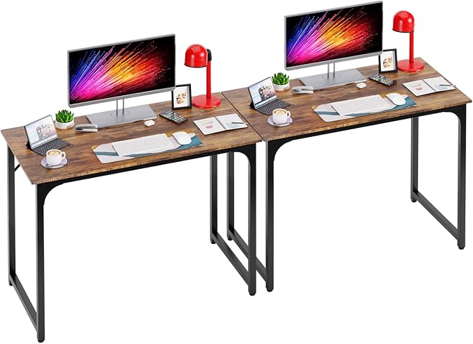 PayLessHere | 39 Inch Computer Desk | Brown | Office Desk by PayLessHere