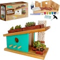 SparkJump Modern Birdhouse Woodworking Kit, Complete DIY Birdhouse by SparkJump