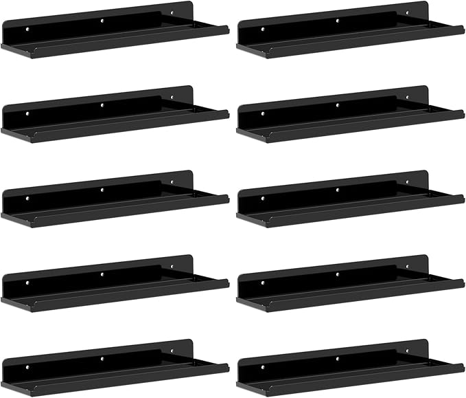 Lifewit Floating Shelves for Wall, Acrylic Display Shelf Wall Mounted for Figure by Lifewit