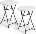 Folding Table 2 Pack, 32 Inch Foldable Cocktail Bar, High Top Round Folding Bar by FoldingFurniture