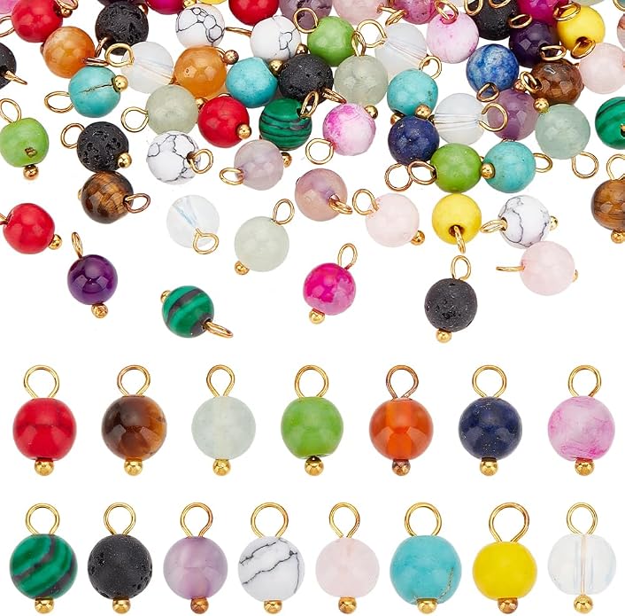 PH PandaHall Natural Gemstone Pendants & Charms by PHPandaHall