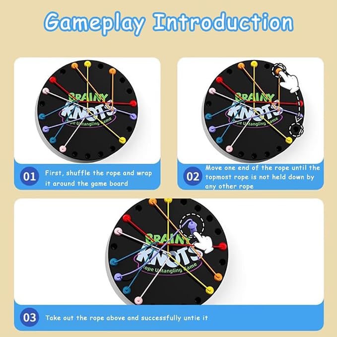 Rope Untangling Game, Brain Knots Game Strategy Thinking - Image 3