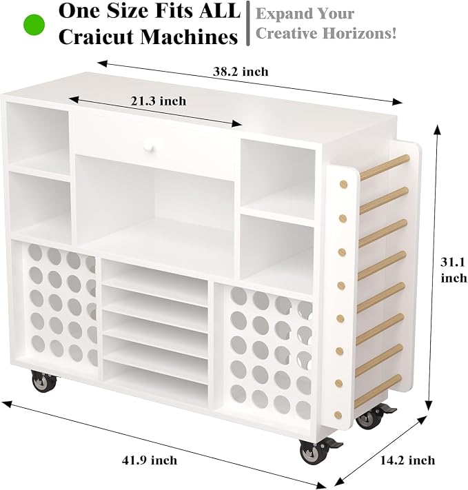 Craft organization and storage Cart Compatible - Image 2